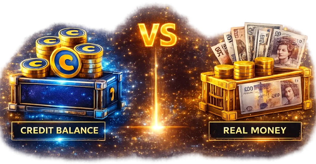 Credit vs Real Money